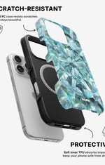 iPhone 16 Pro Max Tough Case – Green Crystals - View 2