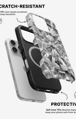 iPhone 16 Pro Max Tough Case – Grey Crystals - View 2
