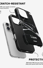 iPhone 16 Pro Max Tough Case – Custom - Black Marble - View 2