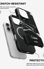 iPhone 16 Pro Max Tough Case – Custom - Black Marble - View 2