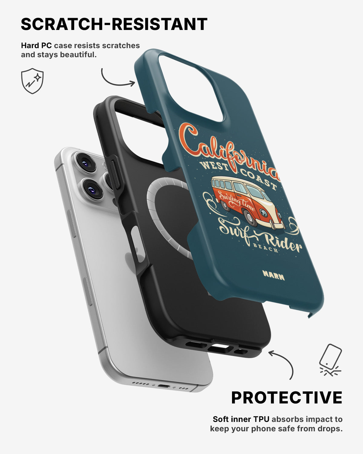 iPhone 16 Pro Max Tough Case – California Surf - View 2