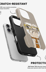 iPhone 16 Pro Max Tough Case – Hipster Ostrich - View 2