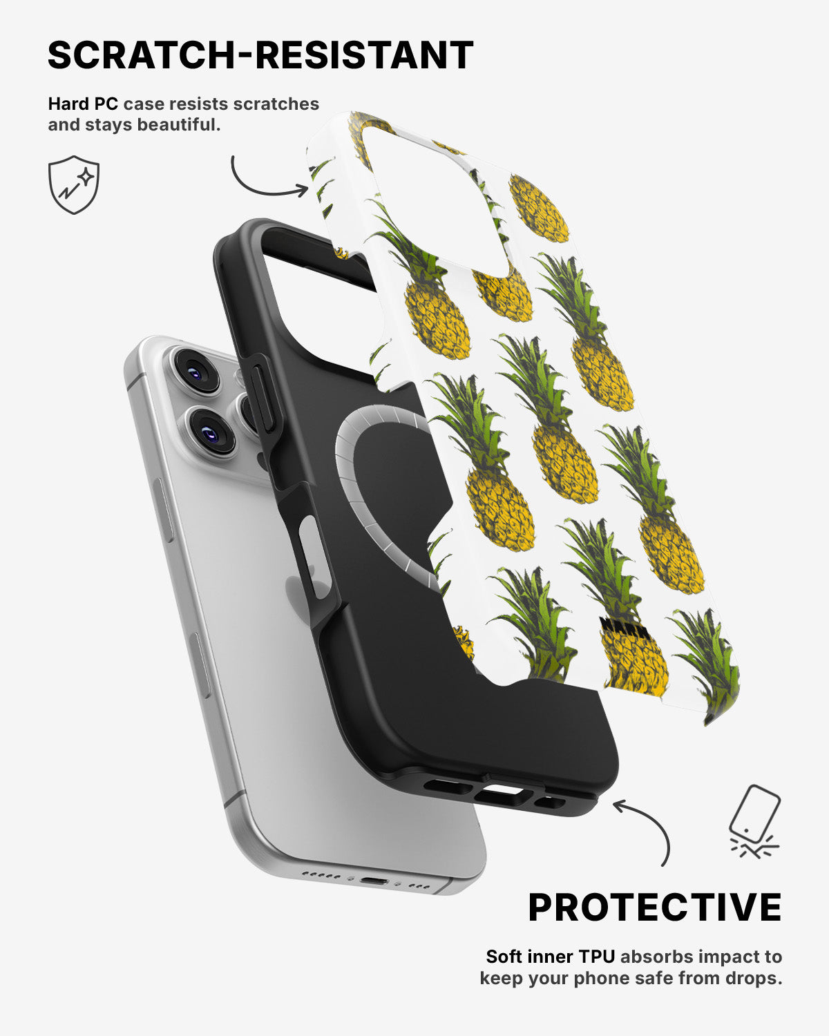 iPhone 16 Pro Max Tough Case – Pineapple Bliss - View 2