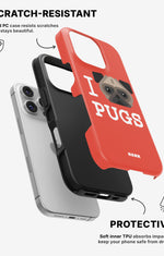 iPhone 16 Pro Max Tough Case – I Love Pugs - View 2