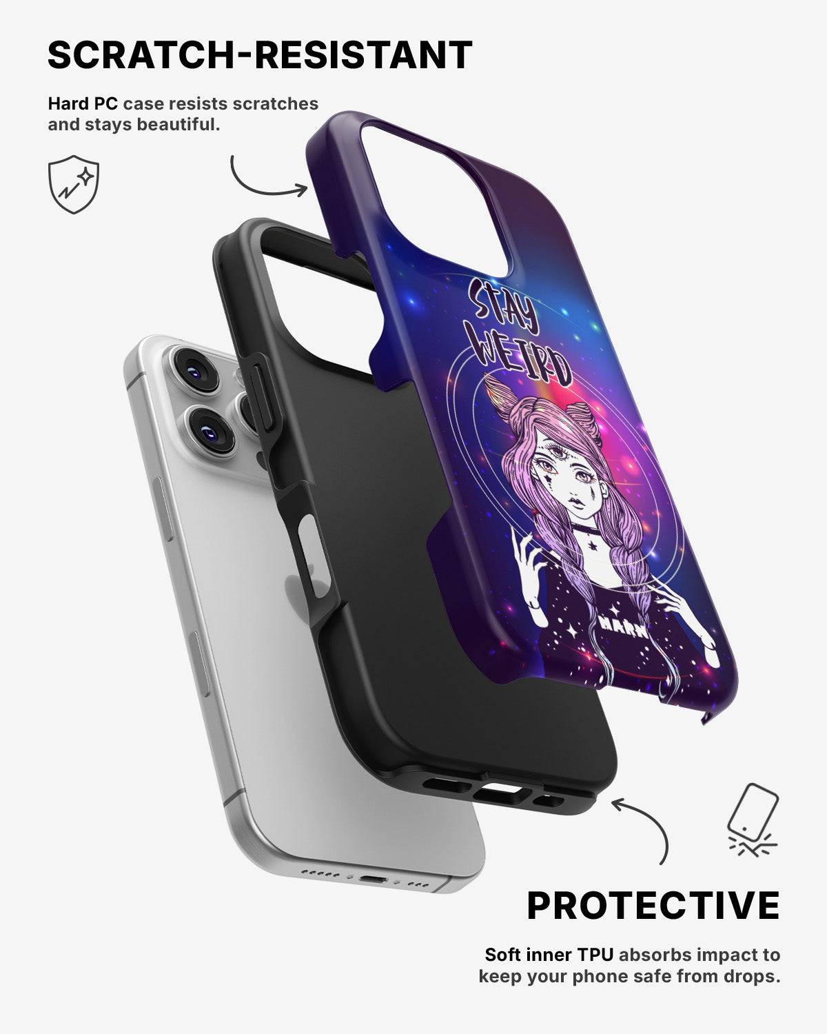 iPhone 16 Pro Max Tough Case – Galactic Weird - View 2