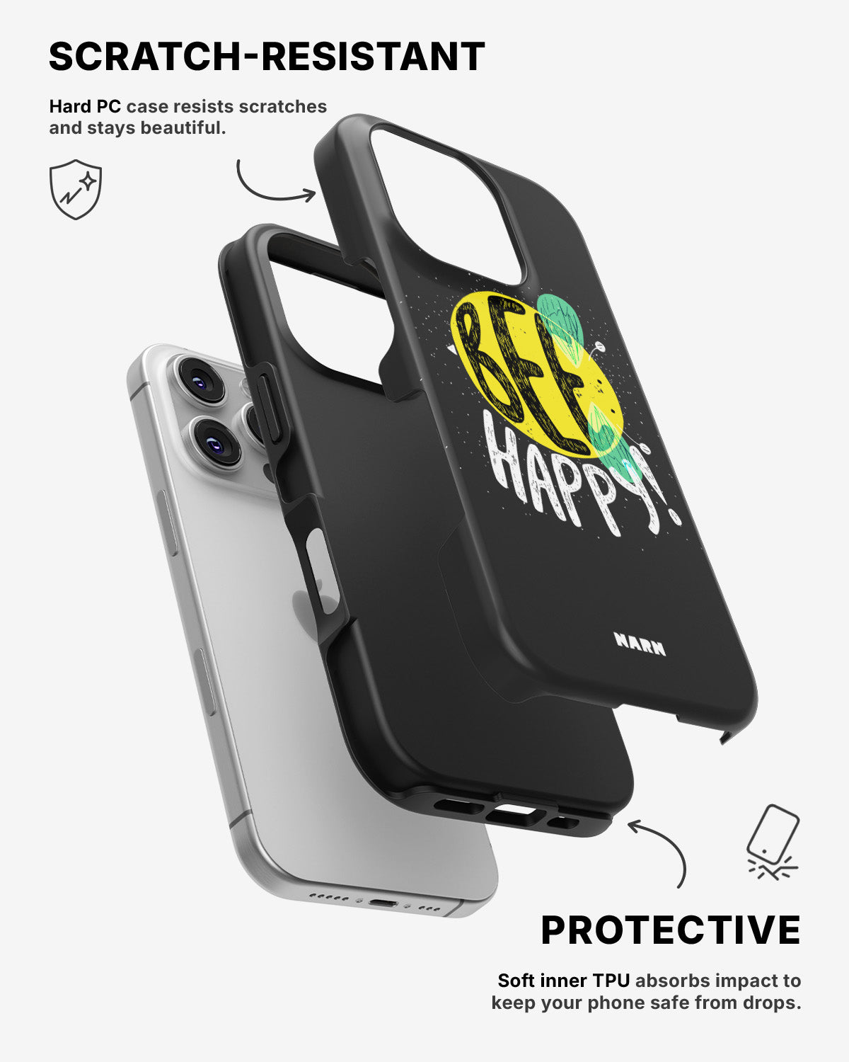iPhone 16 Pro Max Tough Case – BEE Happy - View 2