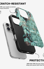 iPhone 16 Pro Max Tough Case – Green Marble - View 2