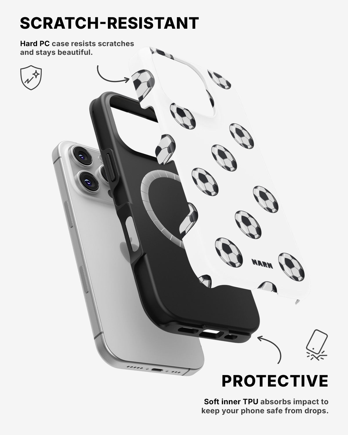 iPhone 16 Pro Max Tough Case – Football Fever - View 2