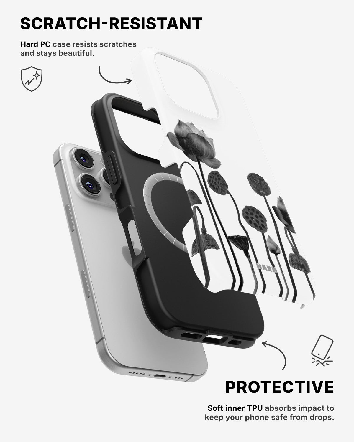 iPhone 16 Pro Max Tough Case – Lotus Blooms - View 2