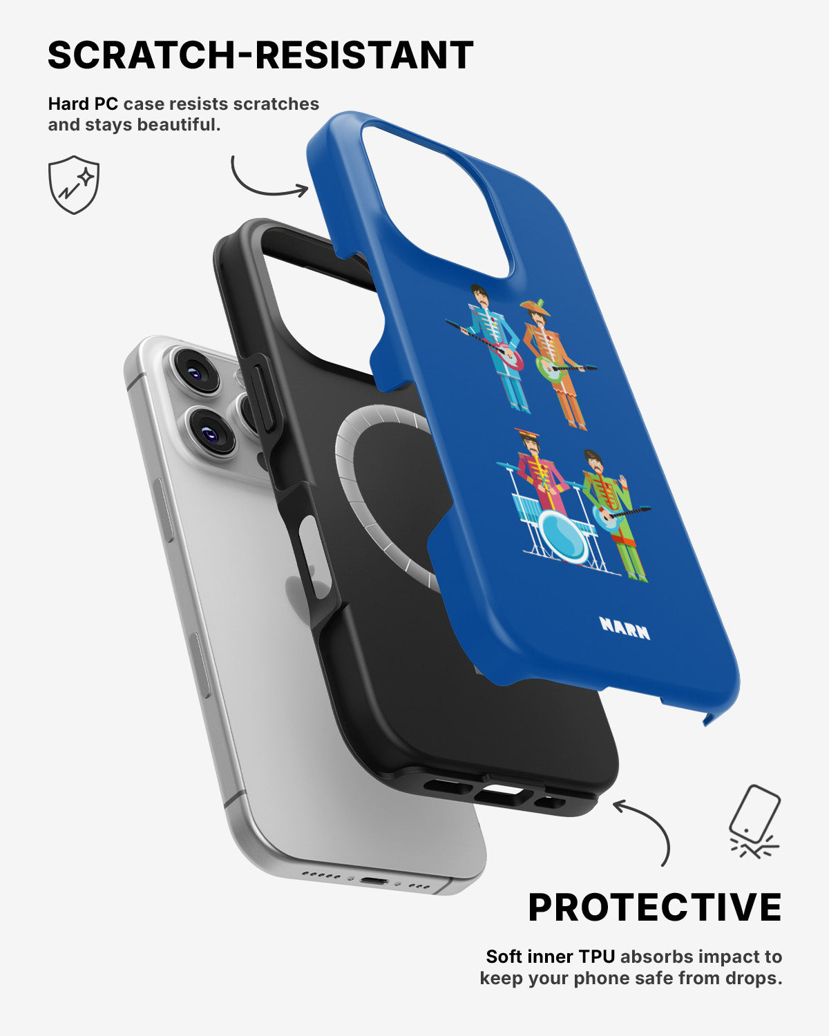 iPhone 16 Pro Max Tough Case – Beatles Blue - View 2