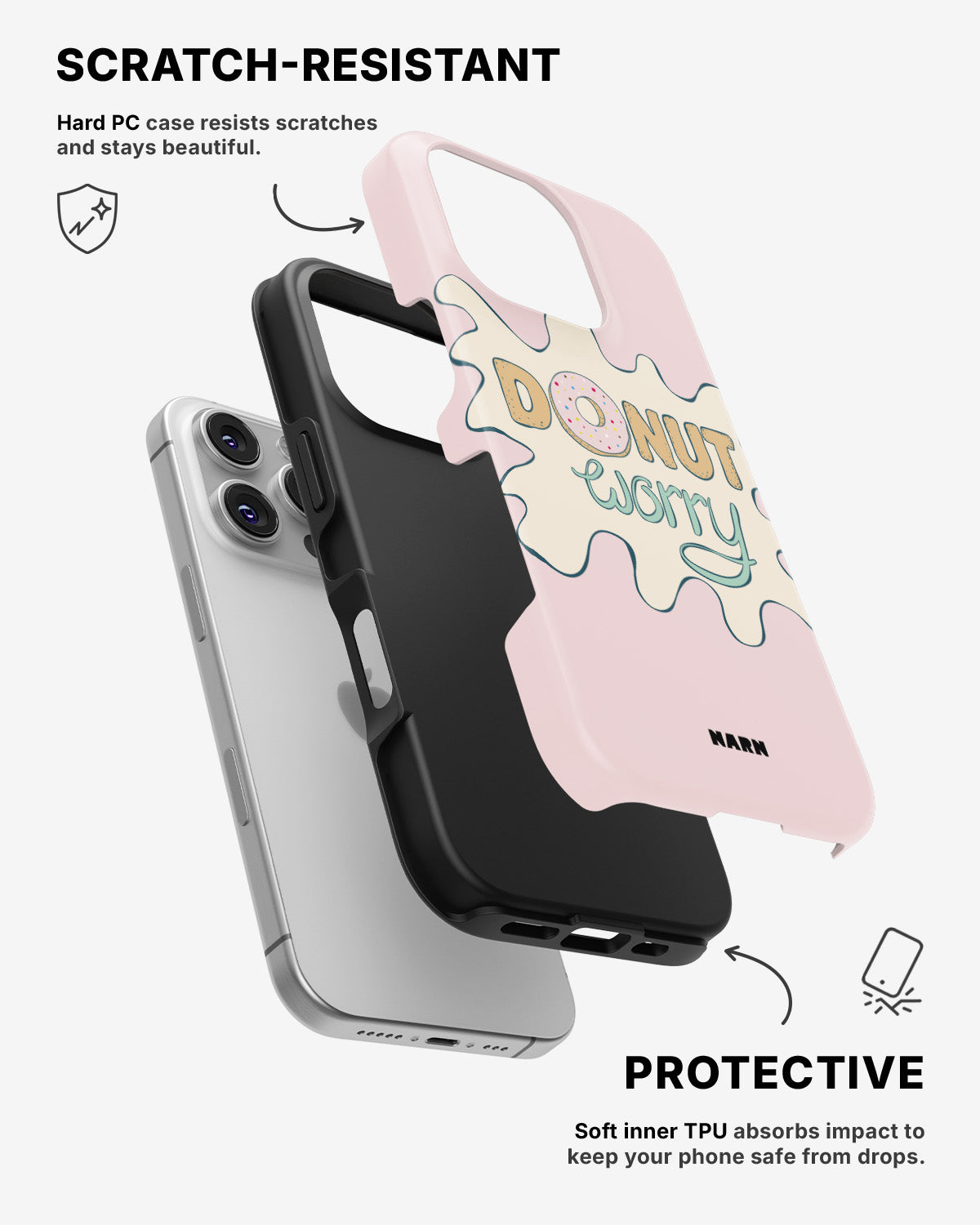 iPhone 16 Pro Max Tough Case – Donut Worry - View 2