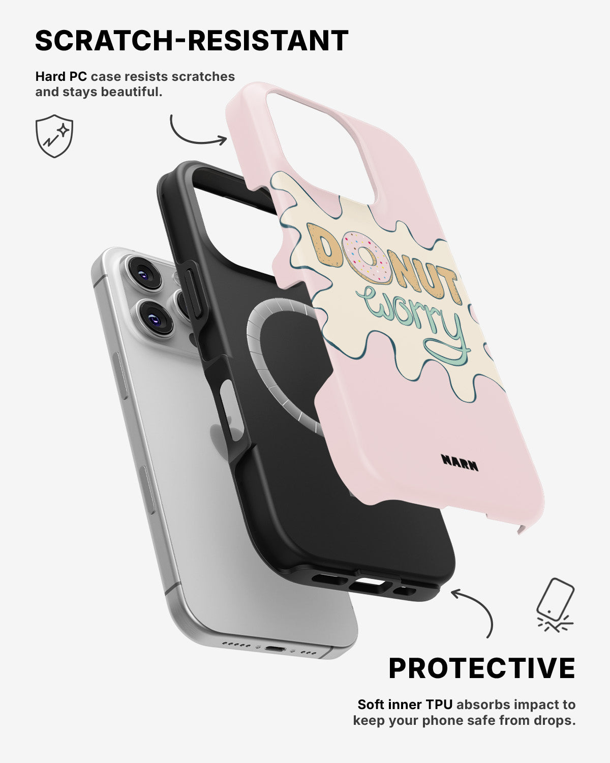 iPhone 16 Pro Max Tough Case – Donut Worry - View 2