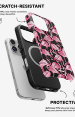 iPhone 16 Pro Max Tough Case – Flamingos - View 2