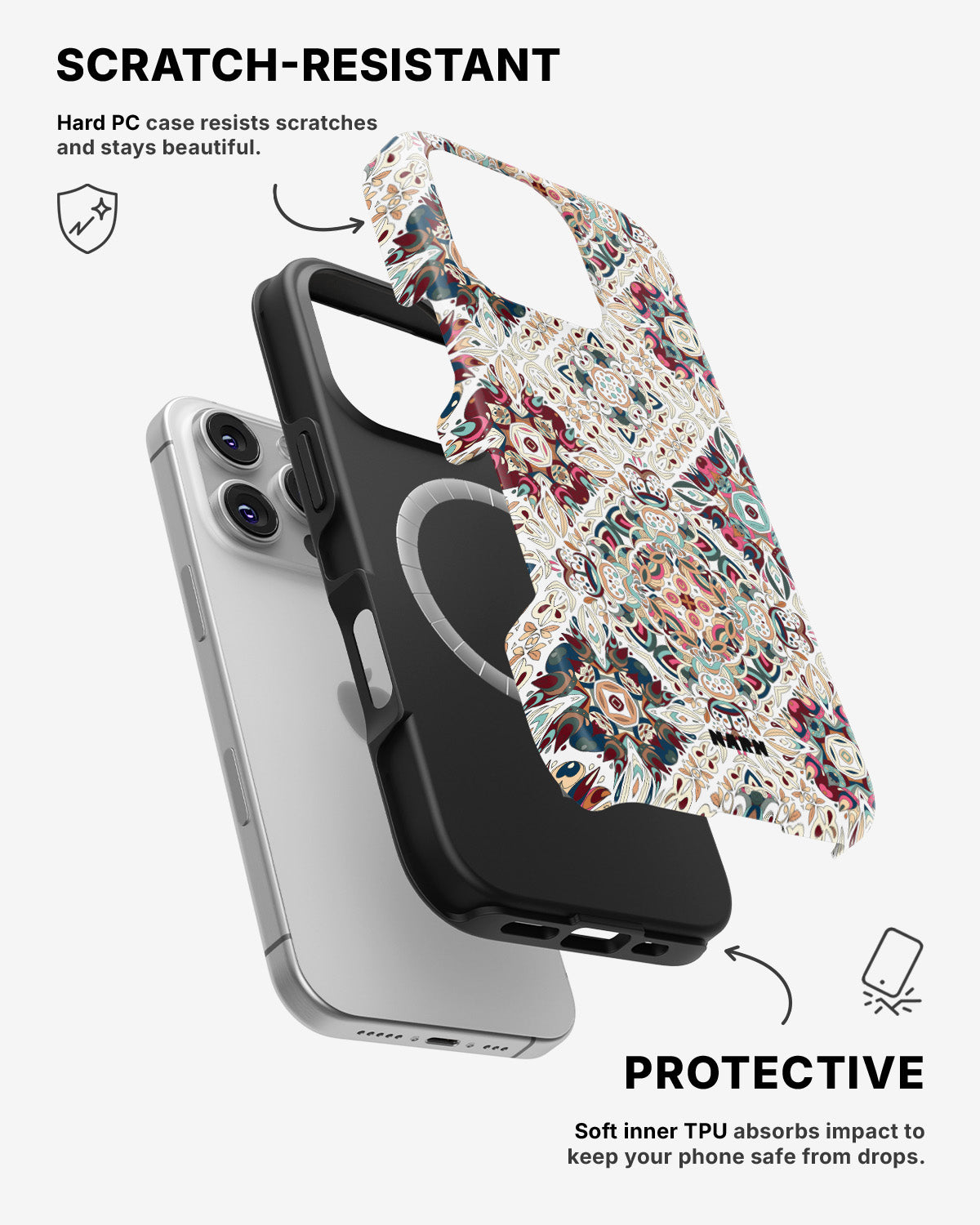 iPhone 16 Pro Max Tough Case – Luxury Tile - View 2