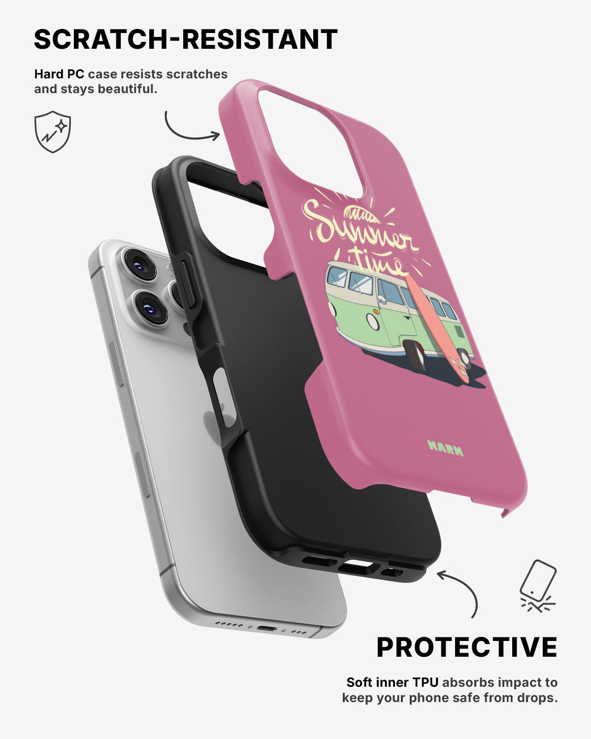iPhone 16 Pro Max Tough Case – Summer Van - View 2