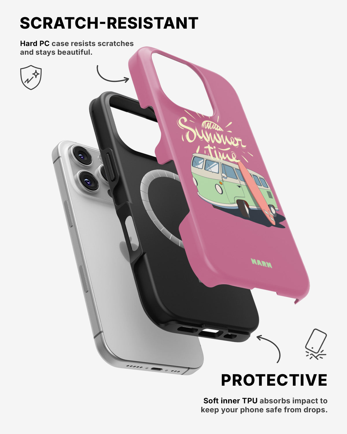 iPhone 16 Pro Max Tough Case – Summer Van - View 2