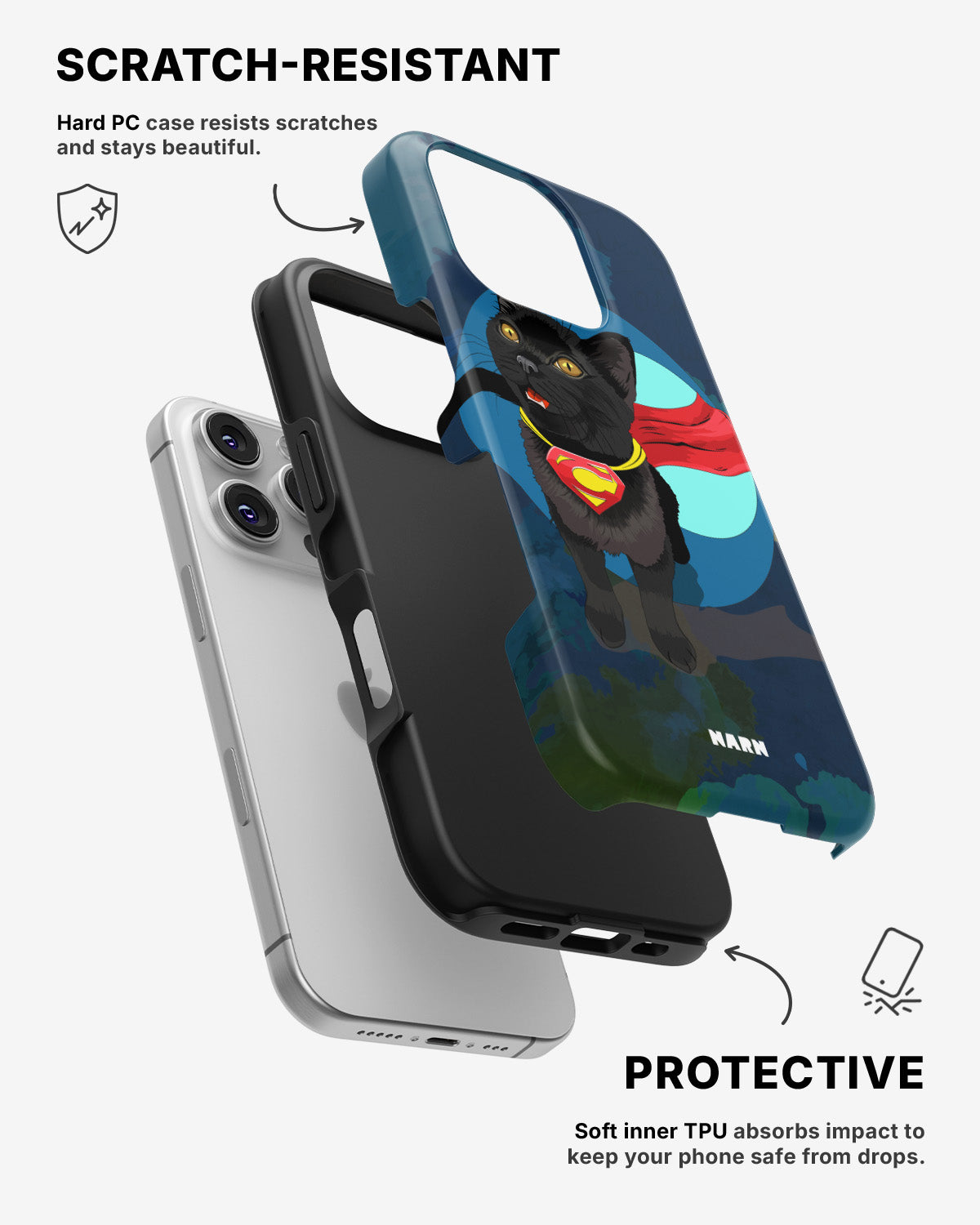 iPhone 16 Pro Max Tough Case – Super Cat - View 2