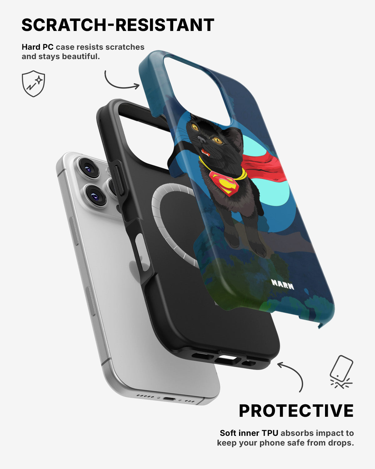 iPhone 16 Pro Max Tough Case – Super Cat - View 2