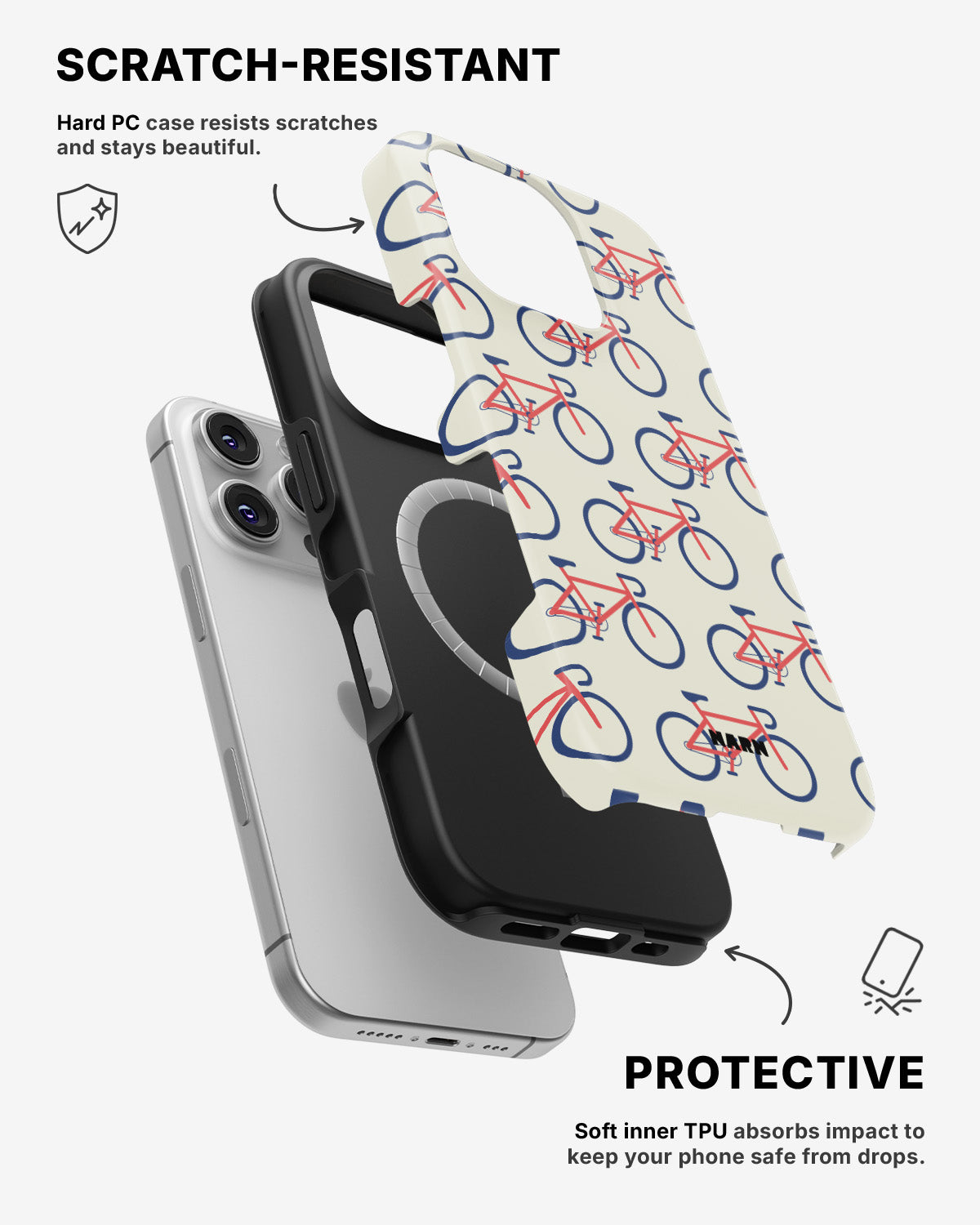 iPhone 16 Pro Max Tough Case – Vintage Bicycle - View 2
