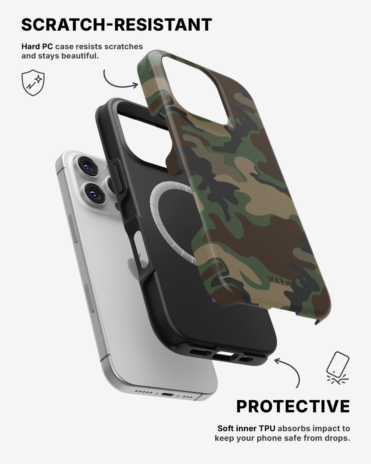 iPhone 16 Pro Max Tough Case – Camouflage - View 2