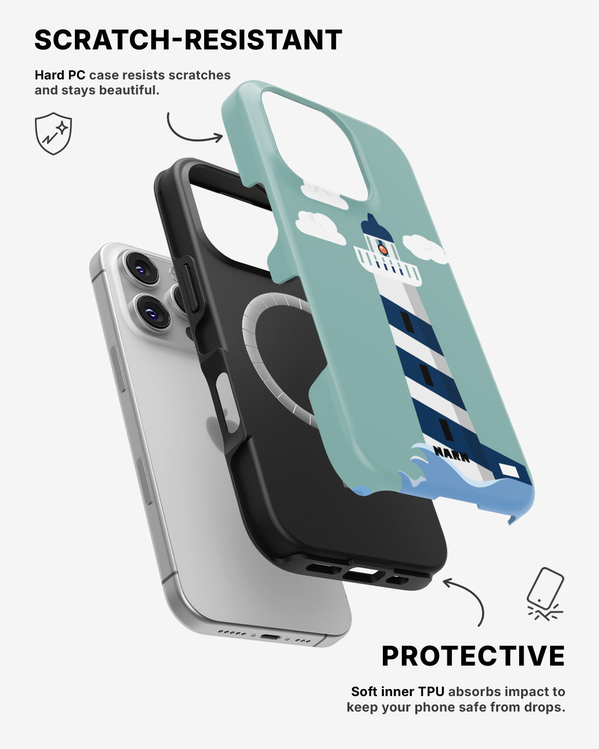 iPhone 16 Pro Max Tough Case – Lighthouse - View 2