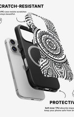 iPhone 16 Pro Max Tough Case – Henna Mandala - View 2