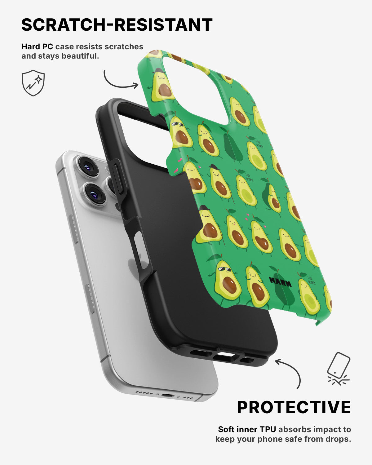 iPhone 16 Pro Max Tough Case – Avocado Mood - View 2