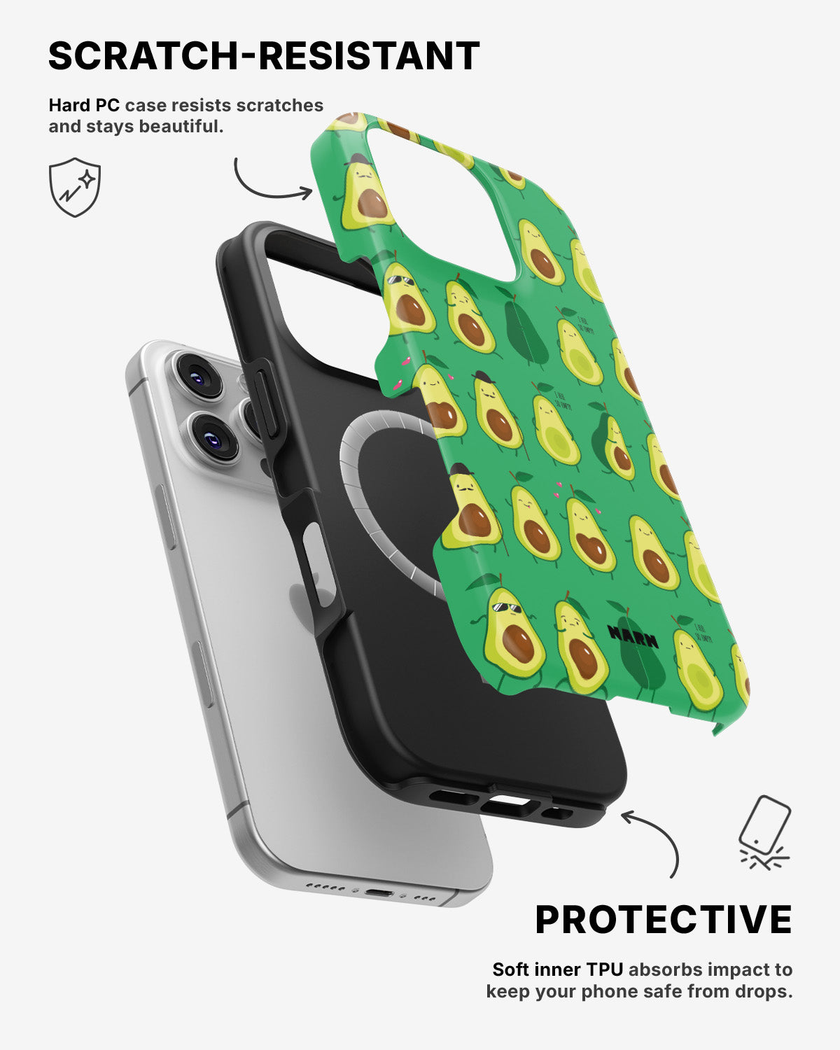 iPhone 16 Pro Max Tough Case – Avocado Mood - View 2
