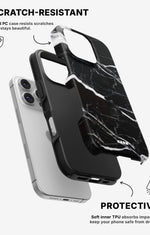 iPhone 16 Pro Max Tough Case – Black Marble - View 2