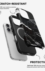 iPhone 16 Pro Max Tough Case – Black Marble - View 2