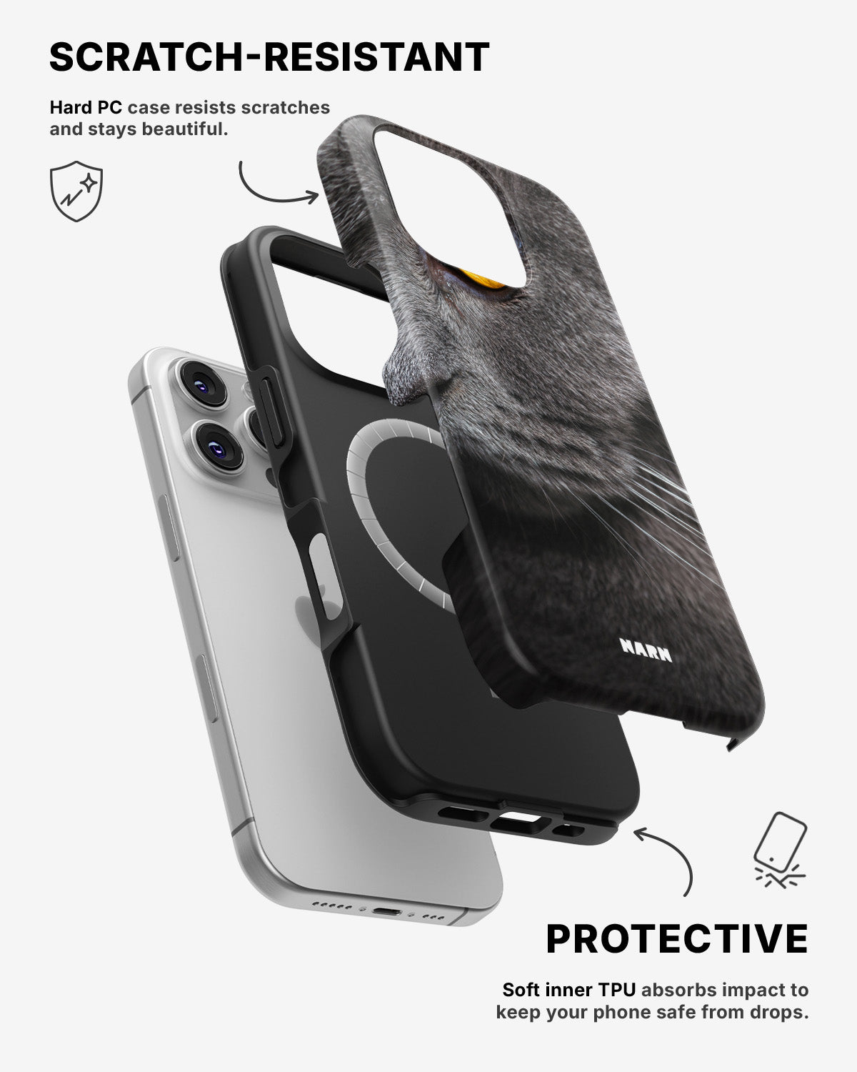 iPhone 16 Pro Max Tough Case – Cat's Eye - View 2