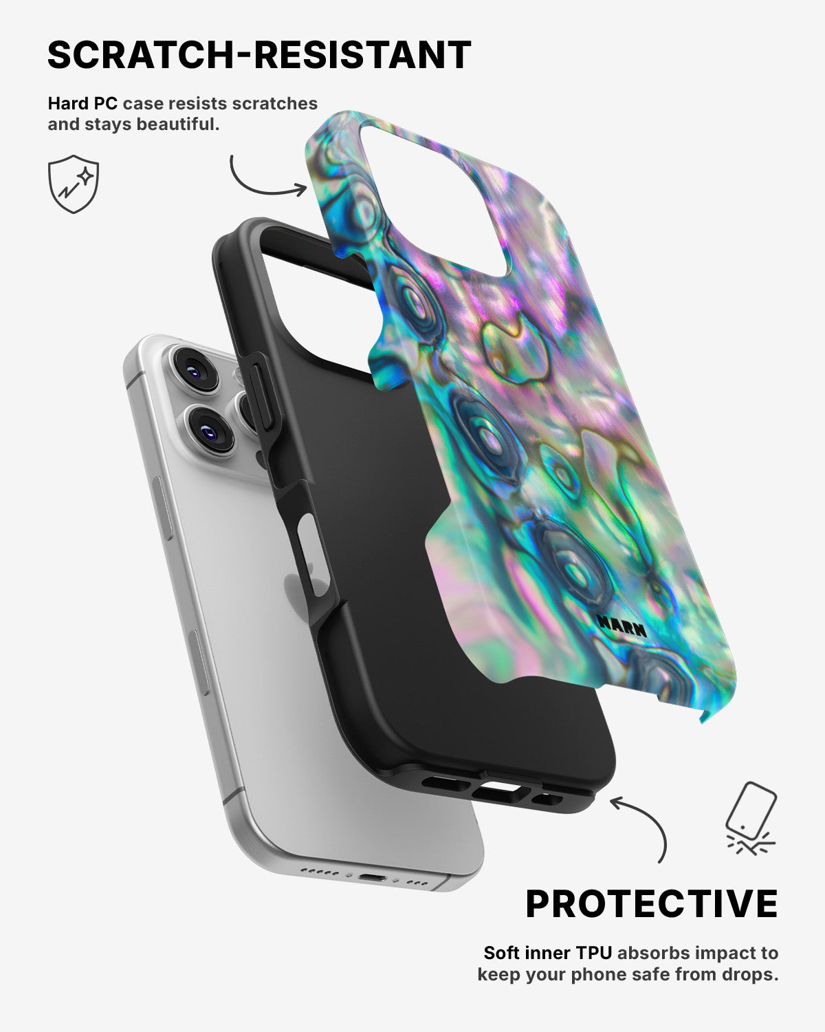 iPhone 16 Pro Max Tough Case – Seashell - View 2