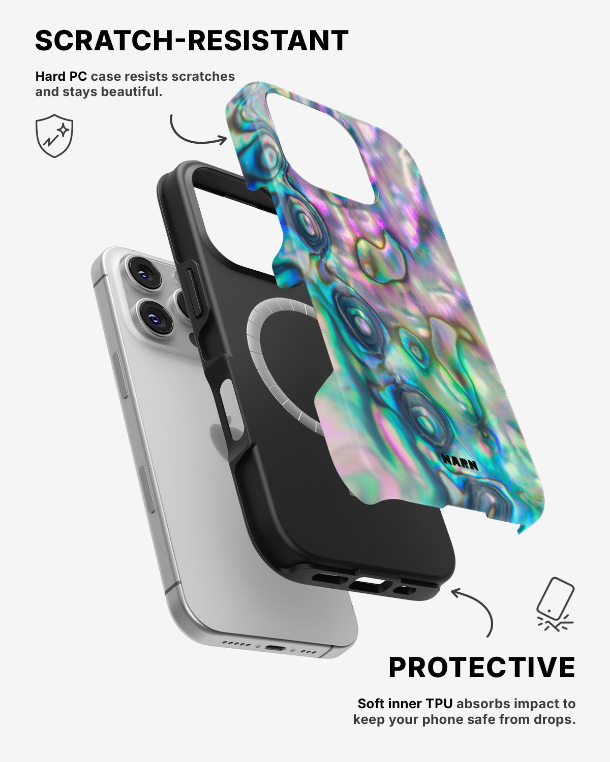 iPhone 16 Pro Max Tough Case – Seashell - View 2