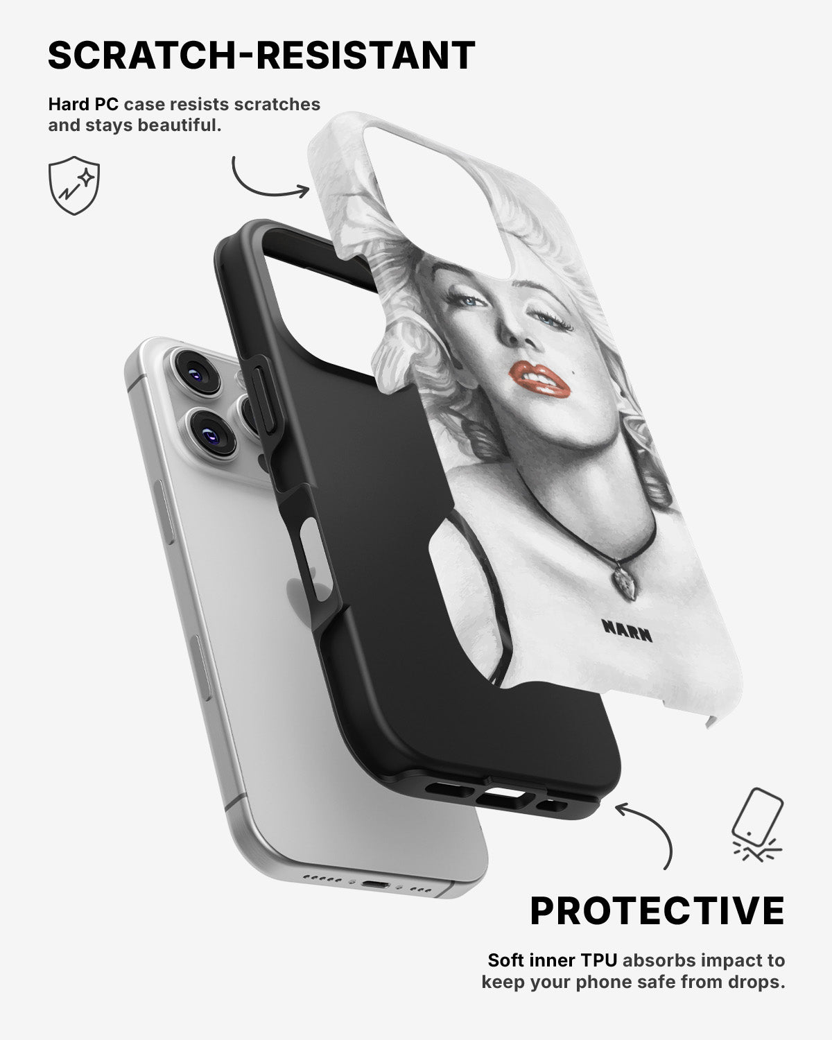 iPhone 16 Pro Max Tough Case – Marilyn - View 2
