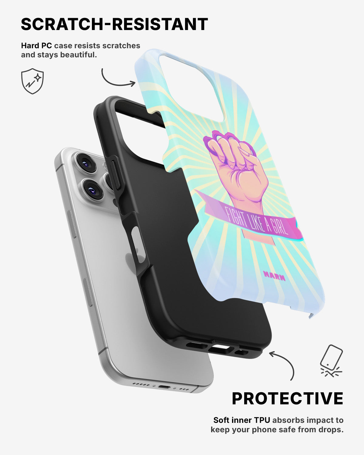 iPhone 16 Pro Max Tough Case – Fight Like A Girl - View 2