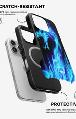 iPhone 16 Pro Max Tough Case – Blue Flames Dragon - View 2