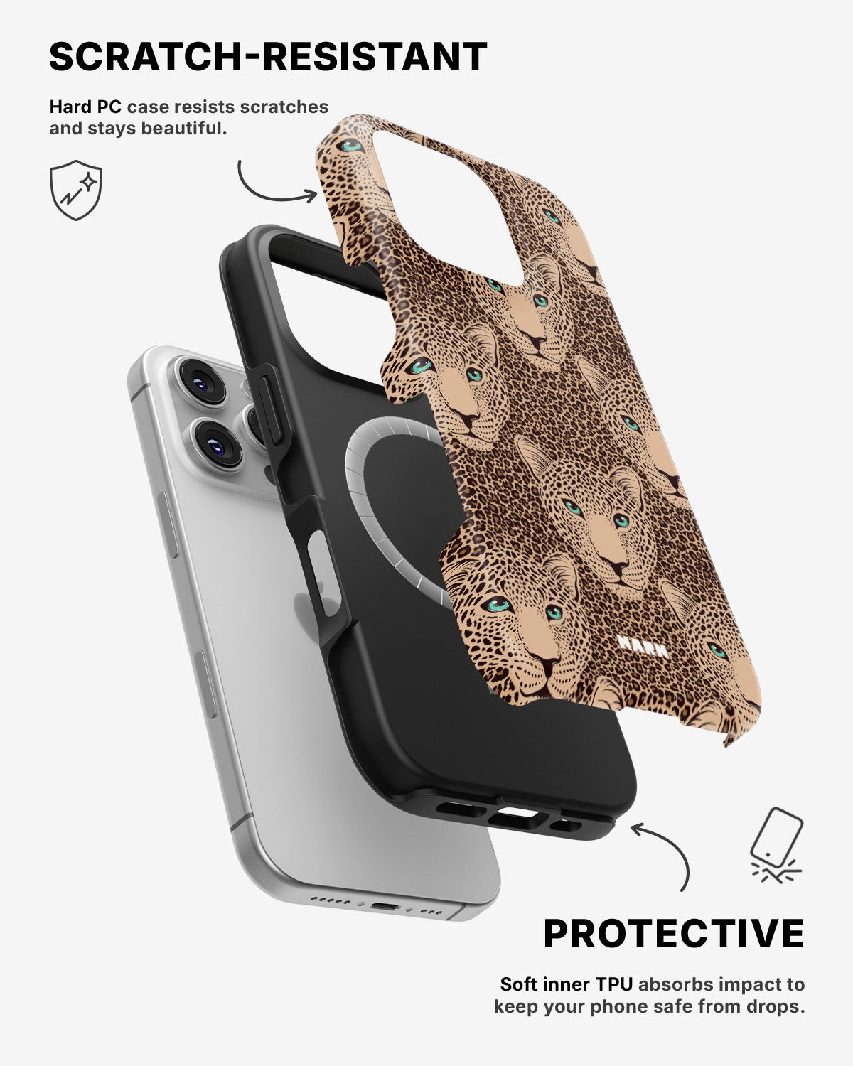 iPhone 16 Pro Max Tough Case – Leopard Gaze - View 2
