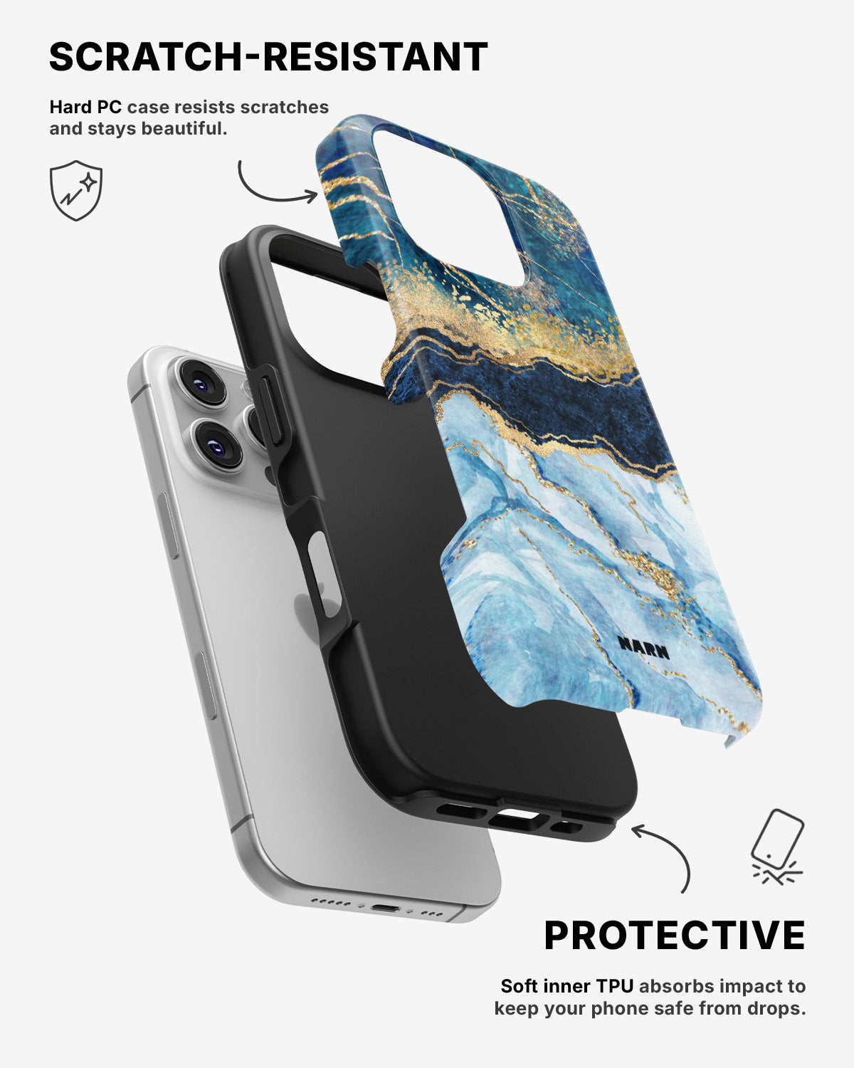 iPhone 16 Pro Max Tough Case – Blue Dream - View 2