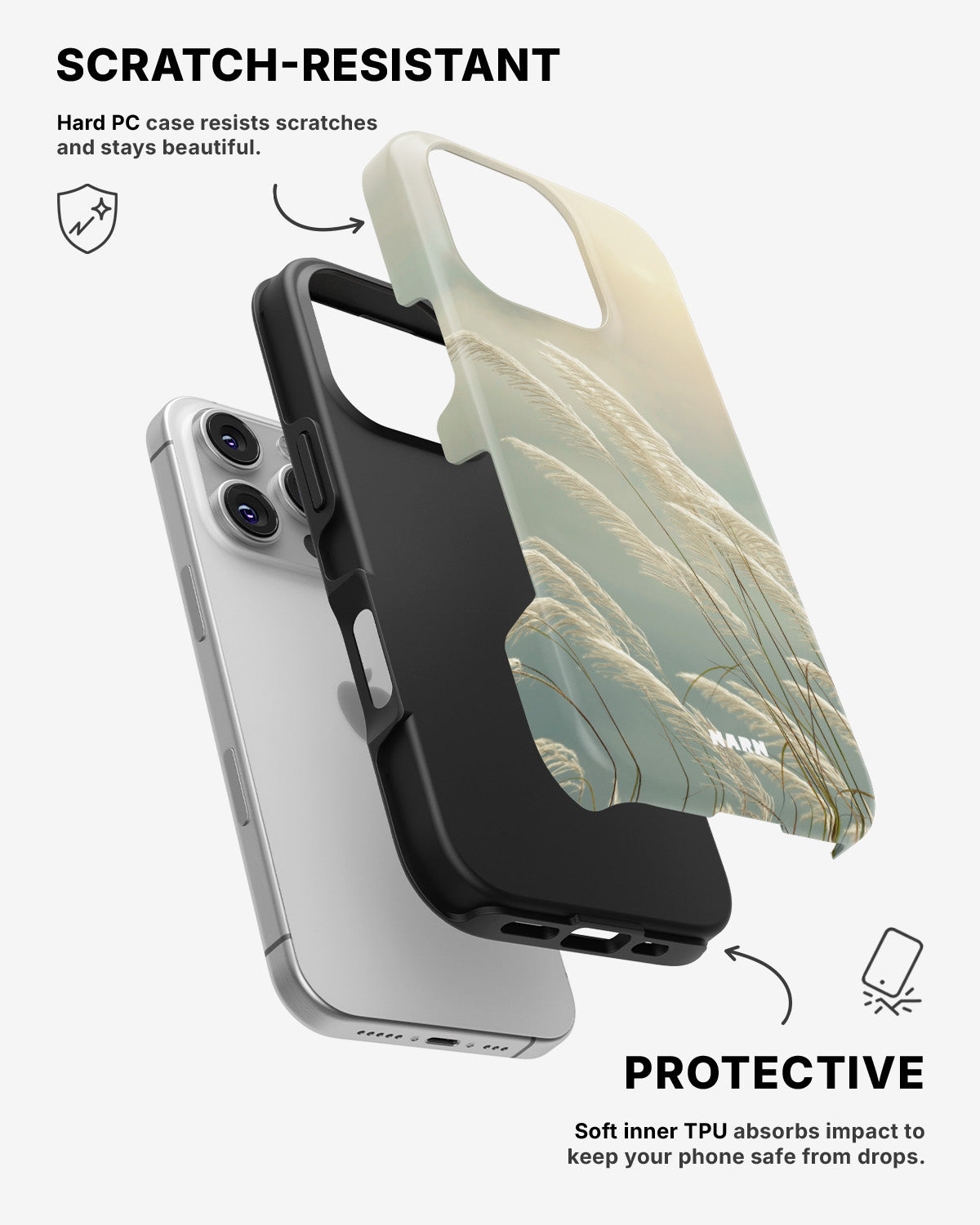 iPhone 16 Pro Max Tough Case – Windy Pampas - View 2