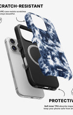 iPhone 16 Pro Max Tough Case – Tie Dye Blue - View 2