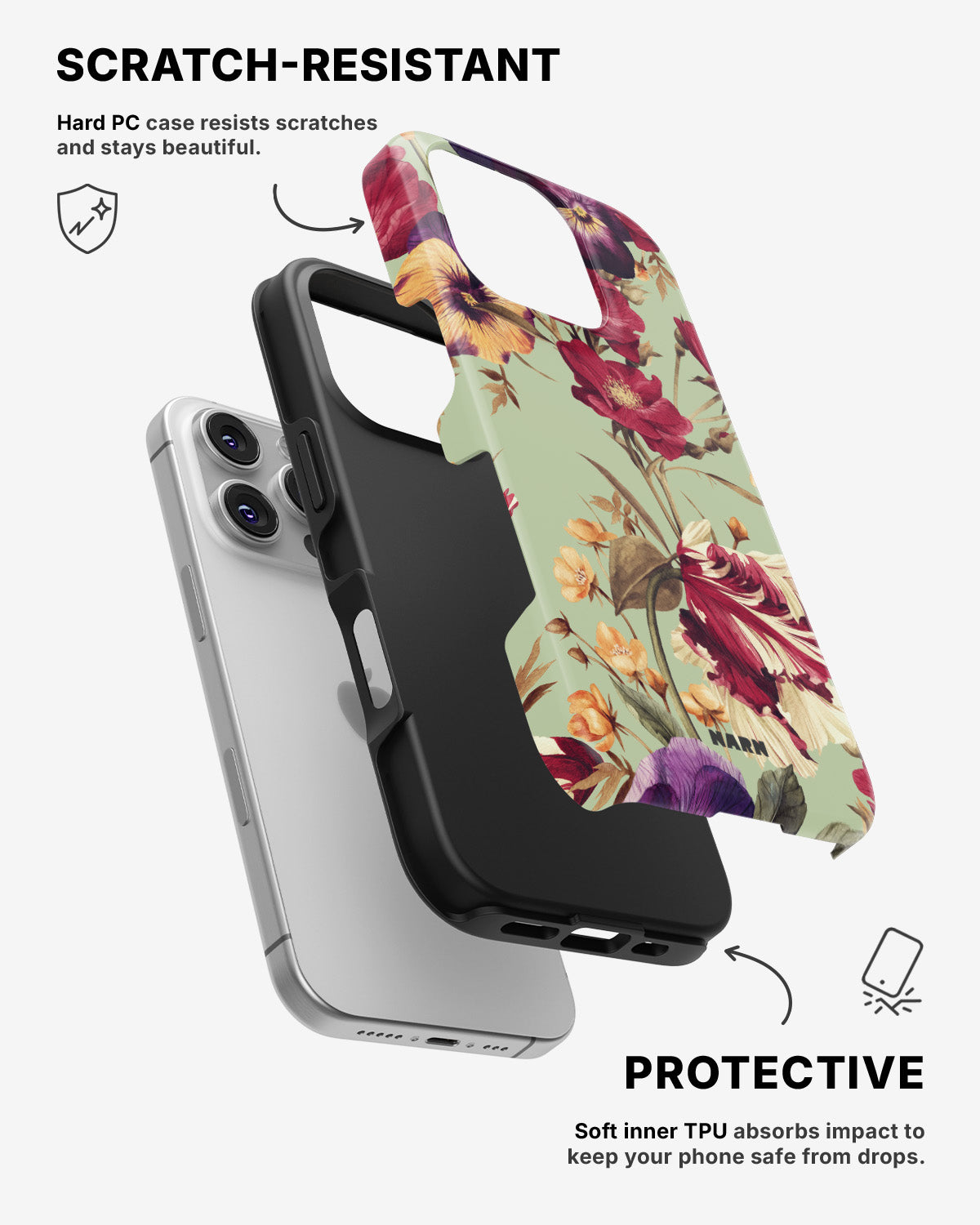 iPhone 16 Pro Max Tough Case – Pansy Pansy - View 2
