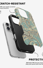 iPhone 16 Pro Max Tough Case – Paisley Green - View 2