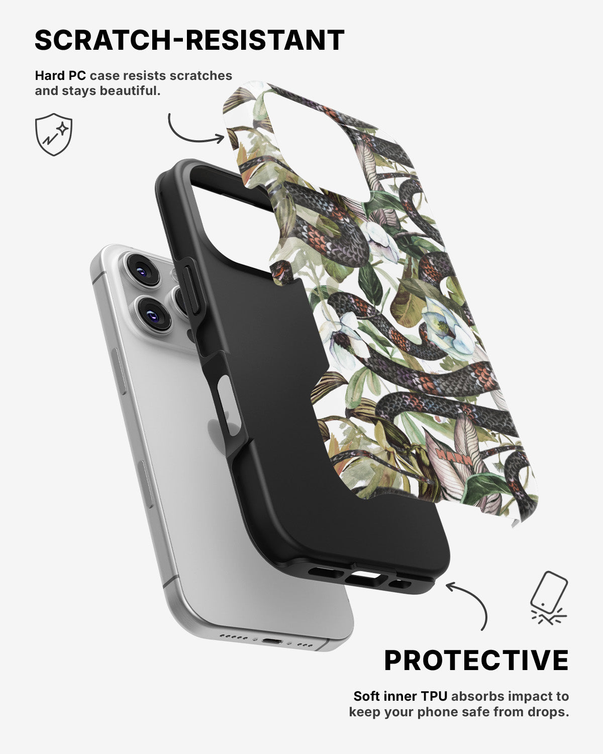 iPhone 16 Pro Max Tough Case – Jungle Snake - View 2