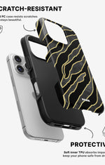 iPhone 16 Pro Max Tough Case – Golden Zebra - View 2