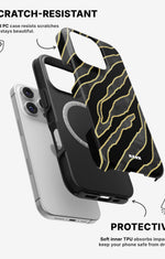 iPhone 16 Pro Max Tough Case – Golden Zebra - View 2
