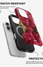 iPhone 16 Pro Max Tough Case – Burgendy Shimmer - View 2