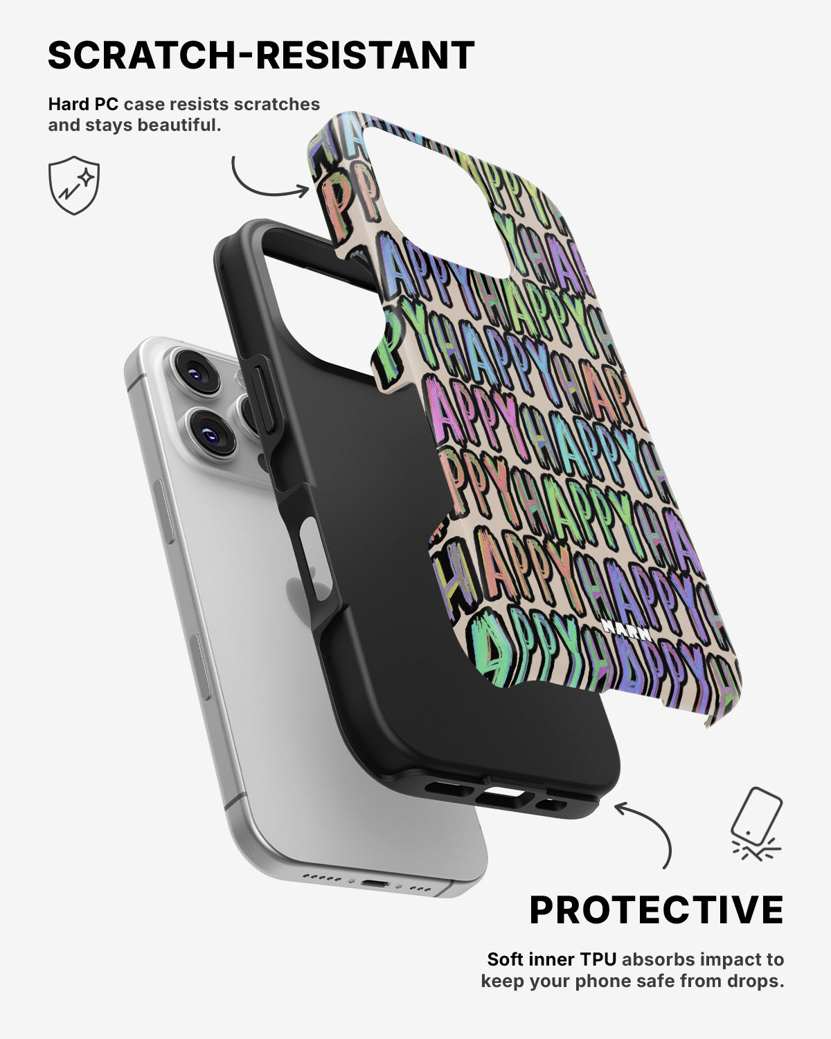iPhone 16 Pro Max Tough Case – Happy - View 2