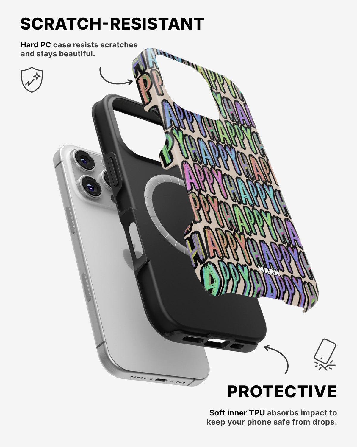 iPhone 16 Pro Max Tough Case – Happy - View 2