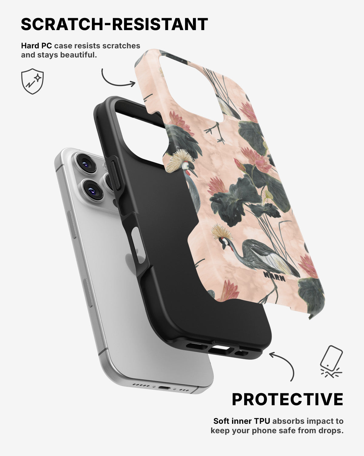 iPhone 16 Pro Max Tough Case – Crowned Bird - View 2