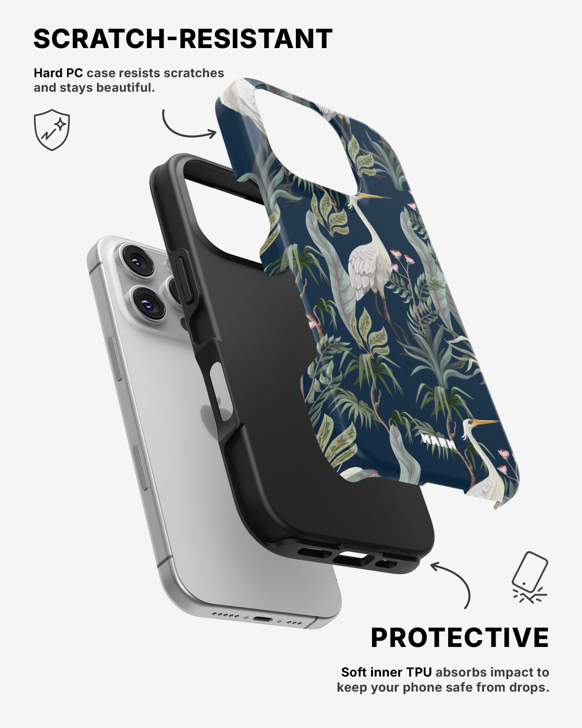 iPhone 16 Pro Max Tough Case – Royal Bird - View 2